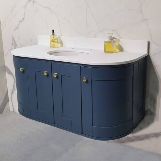 Curved-Wall-Hung-Painted-Vanity-Unit-Leading Paint Brands