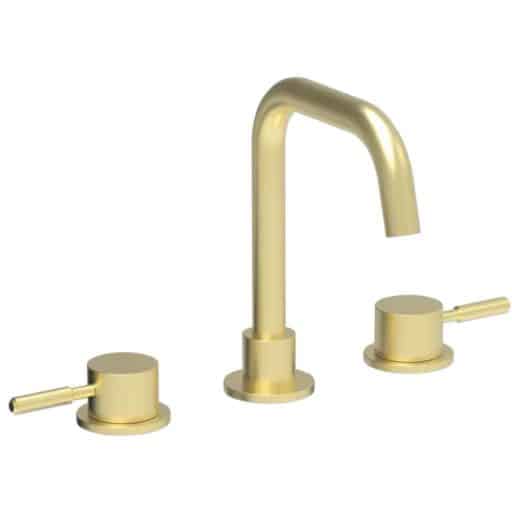 Brushed-Brass-Coalbrook-Domo-3-Hole-Deck-Mounted-Mixer-With-Swivel-Angled-Spout-DO1015BB