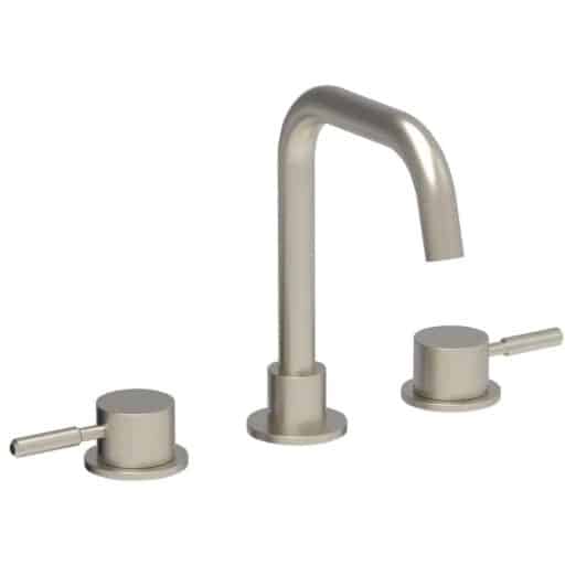 Brushed-Nickel-Coalbrook-Domo-3-Hole-Deck-Mounted-Mixer-With-Swivel-Angled-Spout-DO1015BN