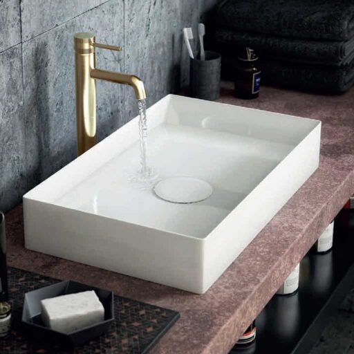 Polymarble-Resin-White-Sink