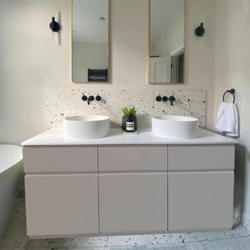 moderna vanity unit | double sit on basins