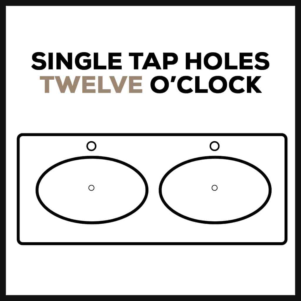Single Tap Holes 12 o’clock